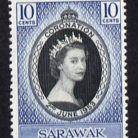 Sarawak 1953 Coronation 10c unmounted mint SG 187