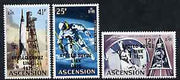 Ascension 1975 Apollo-Soyuz Space Link opt set of 3, SG 192-94 unmounted mint