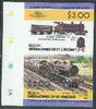 St Vincent - Bequia 1984 Locomotives #2 (Leaders of the World) $3.00 (4-4-0 George the Fifth) imperf se-tenant pair unmounted mint*