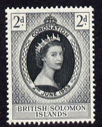 Solomon Islands 1953 Coronation 2d unmounted mint SG 81