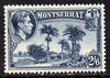 Montserrat 1938-48 Botanic Station 2s6d slate-blue P13 unmounted mint, SG 109