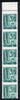 India 1979-88 Farmer & Agricultural Symbols vert strip of 5 with major perforation shift (India omitted from top stamp and at top on other 4) unmounted mint as SG 923