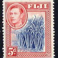 Fiji 1938-55 KG6 5d blue & scarlet mounted mint SG 258