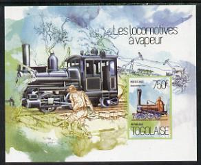 Togo 2013 Locomotives - Govan & Marx 4-4-0 imperf deluxe sheet unmounted mint. Note this item is privately produced and is offered purely on its thematic appeal