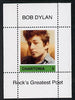 Chartonia (Fantasy) Bob Dylan - Rock's Greatest Poet #5 perf deluxe sheet on thin glossy card unmounted mint