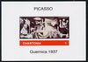 Chartonia (Fantasy) Guernica (1937) by Picasso imperf deluxe sheet on glossy card unmounted mint