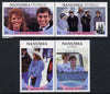 Tuvalu - Nanumea 1986 Royal Wedding (Andrew & Fergie) set of 4 (2 se-tenant pairs) unmounted mint