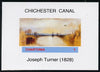 Chartonia (Fantasy) Chichester Canal by Joseph Turner imperf deluxe sheet on glossy card unmounted mint