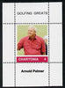 Chartonia (Fantasy) Golfing Greats - Arnold Palmer perf deluxe sheet on thin glossy card unmounted mint
