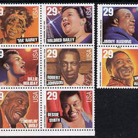 United States 1994 Jazz & Blues Music set of 8 unmounted mint SG 2936-43