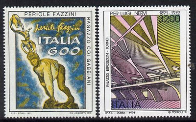 Italy 1991 Artistic Heritage set of 2 unmounted mint SG 2132-33