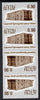 Abkhazia 1999 Architecture imperf strip of 4 in tete-beche format unmounted mint