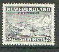 Newfoundland 1932 Sailing Fleet 25c comb perf 13.5 unmounted mint, SG 219*