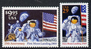 United States 1994 25th Anniversary of Moon Landing $9.95 plus 29c single unmounted mint SG 2921