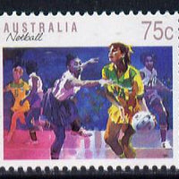 Australia 1989-94 Netball 75c unmounted mint, from Sports def set of 19, SG 1188