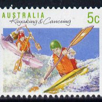 Australia 1989-94 Kayak & Canoeing 5c unmounted mint, from Sports def set of 19, SG 1172