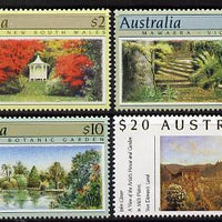 Australia 1989-90 Botanical Gardens perf set of 4 high values unmounted mint SG 1199-1201a