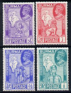 Burma 1946 Victory set of 4 unmounted mint SG 64-7