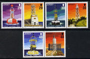 Jersey 2003 Lighthouses - 2nd Issue set if 6 (3 se-tenant pairs) unmounted mint SG 1086-91