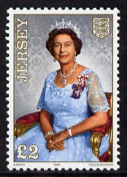 Jersey 1989-95 Queen Elizabeth £2 unmounted mint, SG 491b