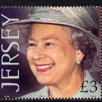 Jersey 2001 75h Birthday Queen Elizabeth II £3 unmounted mint, SG 990