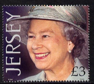 Jersey 2001 75h Birthday Queen Elizabeth II £3 unmounted mint, SG 990