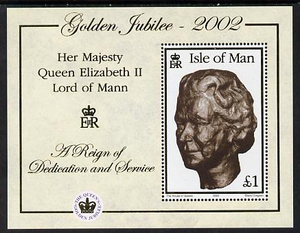 Isle of Man 2002 Golden Jubilee perf m/sheet unmounted mint SG MS 975