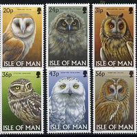 Isle of Man 1997 Owls perf set of 6 unmounted mint SG 734-39