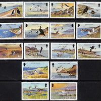 Isle of Man 1983-85 Marine Birds definitive set complete 1p to £1 (16 values) unmounted mint SG 232-47