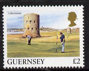 Guernsey 1984-91 L'Ancresse Golf Course £2 unmounted mint SG 315