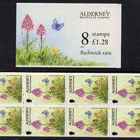 Guernsey - Alderney 1994-95 Flora & Fauna £1.28 booklet complete & fine SG ASB1
