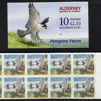 Guernsey - Alderney 2000 Peregrine Falcon £2.10 booklet complete & fine SG ASB8