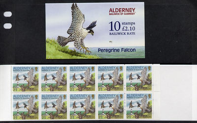 Guernsey - Alderney 2000 Peregrine Falcon £2.10 booklet complete & fine SG ASB8