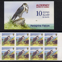 Guernsey - Alderney 2000 Peregrine Falcon £2.60 booklet complete & fine SG ASB9