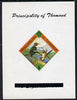 Thomond 1963 Humming Birds 6d (Diamond-shaped) deluxe sheet with 'In Memorium - J F Kennedy' overprint inverted unmounted mint