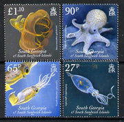 South Georgia & the South Sandwich Islands 2010 Cephalopods perf set of 4 unmounted mint SG 487-90