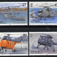 South Georgia & the South Sandwich Islands 2009 Centenary of Naval Aviationperf set of 4 unmounted mint SG 463-66