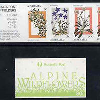 Australia 1986 Alpine Wildflowers 80c booklet complete & pristine, SG SB55