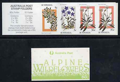 Australia 1986 Alpine Wildflowers 80c booklet complete & pristine, SG SB55