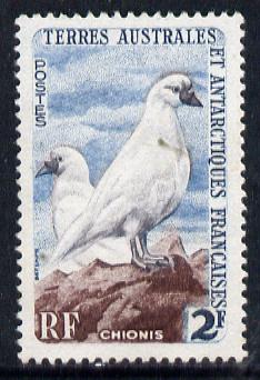 French Southern & Antarctic Territories 1956-60 Black-Faced Sheathbills 2f unmounted mint SG 6