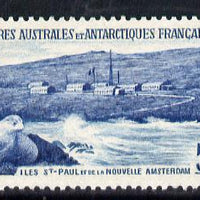 French Southern & Antarctic Territories 1956-60 Kerguelen,Fur Seal 5f unmounted mint SG 8