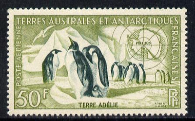 French Southern & Antarctic Territories 1956-60 Emperor Penguins 50f unmounted mint SG 16