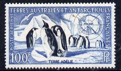 French Southern & Antarctic Territories 1956-60 Emperor Penguins 100f unmounted mint SG 17
