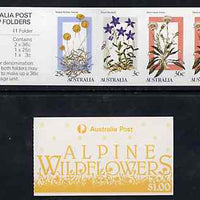 Australia 1986 Alpine Wildflowers $1 booklet complete & pristine, SG SB56