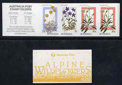 Australia 1986 Alpine Wildflowers $1 booklet complete & pristine, SG SB56