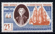 French Southern & Antarctic Territories 1960 Kerguelen Archipelago Discovery Commemoration 25f unmounted mint SG 23