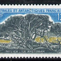 French Southern & Antarctic Territories 1962-72 Phylica Tree 12f unmounted mint SG 29
