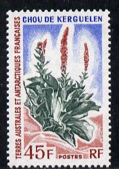French Southern & Antarctic Territories 1962-72 Kerguelen Cabbage 45f unmounted mint SG 32