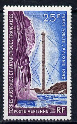 French Southern & Antarctic Territories 1962-72 Research Pylon 25f unmounted mint SG 33