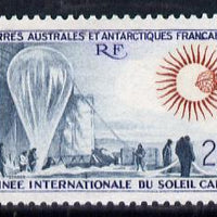 French Southern & Antarctic Territories 1963 International Quiet Sun Year 20f unmounted mint SG 36